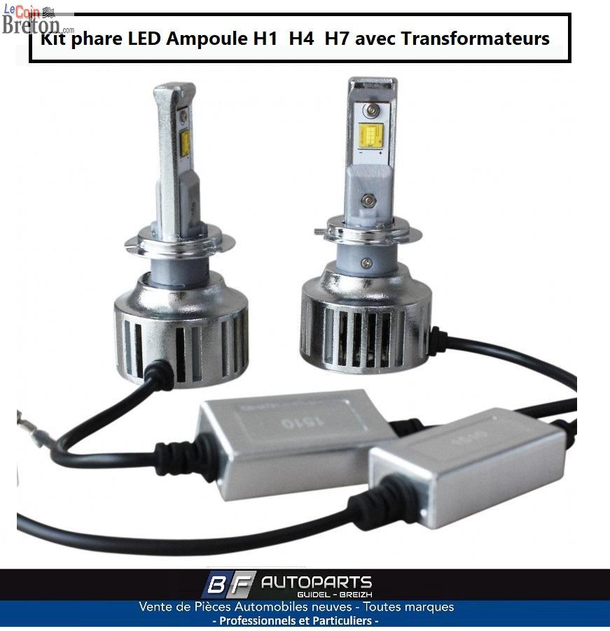 Kit phare ampoule LED H1 / H4 / H7 - G1 30w 6000k - Bretagne